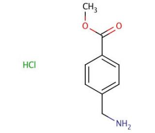 Methyl 4-(aminomethyl)benzoate hydrochloride (CAS 6232-11-7) - chemical structure image