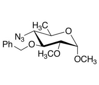 Methyl 4-Azido-4,6-dideoxy-2-O-methyl-3-O-benzyl-&alpha;-D-glucopyranoside (CAS 861819-28-5) - chemical structure image