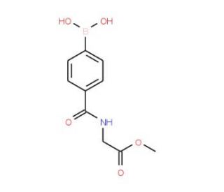 Methyl (4-boronobenzoylamino)acetate (CAS 850568-24-0) - chemical structure image