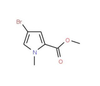 Methyl 4-bromo-1-methyl-1H-pyrrole-2-carboxylate (CAS 1196-90-3) - chemical structure image