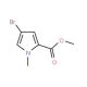 Methyl 4-bromo-1-methyl-1H-pyrrole-2-carboxylate (CAS 1196-90-3) - chemical structure image