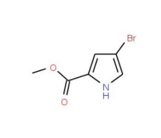 Methyl 4-bromo-1H-pyrrole-2-carboxylate (CAS 934-05-4) - chemical structure image