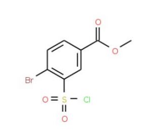 methyl 4-bromo-3-(chlorosulfonyl)benzoate - chemical structure image