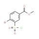 methyl 4-bromo-3-(chlorosulfonyl)benzoate - chemical structure image