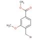 Methyl 4-(bromomethyl)-3-methoxybenzoate (CAS 70264-94-7) - chemical structure image