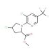 Methyl 4-chloro-1-[3-chloro-5-(trifluoromethyl)-2-pyridinyl]-2-pyrrolidinecarboxylate - chemical structure image