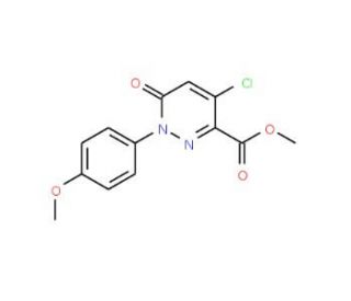 Methyl 4-chloro-1-(4-methoxyphenyl)-6-oxo-1,6-dihydro-3-pyridazinecarboxylate - chemical structure image