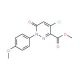Methyl 4-chloro-1-(4-methoxyphenyl)-6-oxo-1,6-dihydro-3-pyridazinecarboxylate - chemical structure image