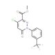 Methyl 4-chloro-1,6-dihydro-6-oxo-1-[3-(trifluoromethyl)phenyl]pyridazin-3-carboxylate (CAS 129109-18-8) - chemical structure