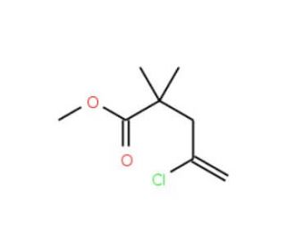 Methyl 4-chloro-2,2-dimethyl-4-pentenoate (CAS 86799-85-1) - chemical structure image