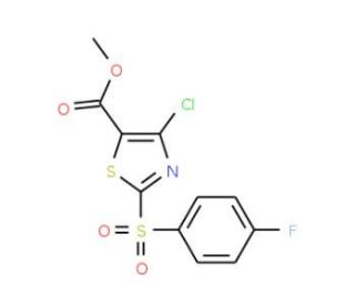 Methyl 4-chloro-2-(4-fluorophenylsulfonyl)thiazole-5-carboxylate - chemical structure image