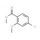 Methyl 4-chloro-2-methoxybenzoate (CAS 78955-90-5) - chemical structure image