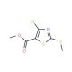 Methyl 4-chloro-2-(methylthio)thiazole-5-carboxylate - chemical structure image