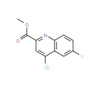 Methyl 4-chloro-6-fluoroquinoline-2-carboxylate (CAS 301823-61-0) - chemical structure image