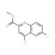 Methyl 4-chloro-6-fluoroquinoline-2-carboxylate (CAS 301823-61-0) - chemical structure image