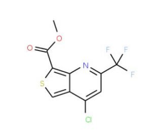 Methyl 4-chloro-6-(trifluoromethyl)thieno[3,4-b]pyridine-1-carboxylate (CAS 175203-40-4) - chemical structure image