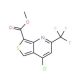 Methyl 4-chloro-6-(trifluoromethyl)thieno[3,4-b]pyridine-1-carboxylate (CAS 175203-40-4) - chemical structure image