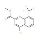 Methyl 4-chloro-8-(trifluoromethyl)quinoline-2-carboxylate (CAS 1133115-62-4) - chemical structure image