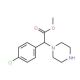 methyl (4-chlorophenyl)(piperazin-1-yl)acetate - chemical structure image