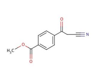 Methyl 4-(cyanoacetyl)benzoate (CAS 69316-08-1) - chemical structure image