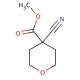 Methyl 4-cyanotetrahydro-2H-pyran-4-carboxylate (CAS 362703-30-8) - chemical structure image