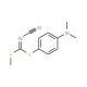 Methyl (4-dimethylaminophenyl) cyanocarbonimido-dithioate (CAS 100477-75-6) - chemical structure image