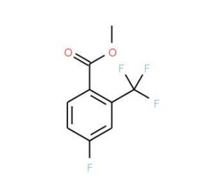 Methyl 4-fluoro-2-(trifluoromethyl)-benzenecarboxylate (CAS 220141-23-1) - chemical structure image