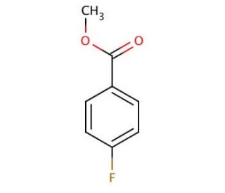 Methyl 4-fluorobenzoate (CAS 403-33-8) - chemical structure image