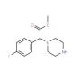 methyl (4-fluorophenyl)(piperazin-1-yl)acetate - chemical structure image