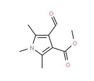 Methyl 4-formyl-1,2,5-trimethyl-1H-pyrrole-3-carboxylate (CAS 175276-49-0) - chemical structure image