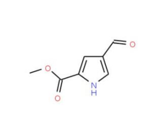 Methyl 4-formyl-1H-pyrrole-2-carboxylate (CAS 40611-79-8) - chemical structure image