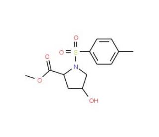 Methyl 4-hydroxy-1-[(4-methylphenyl)sulfonyl]-2-pyrrolidinecarboxylate (CAS 16257-57-1) - chemical structure image