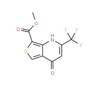 Methyl 4-hydroxy-2-(trifluoromethyl)thieno[3,4-b]pyridine-7-carboxylate (CAS 175203-39-1) - chemical structure image