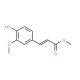 Methyl 4-hydroxy-3-methoxycinnamate (CAS 2309-07-1) - chemical structure image