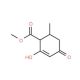 Methyl 4-hydroxy-6-methyl-2-oxo-3-cyclohexene-1-carboxylate (CAS 39493-62-4) - chemical structure image