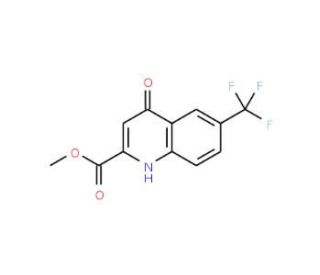 Methyl 4-hydroxy-6-(trifluoromethyl)quinoline-2-carboxylate (CAS 123158-31-6) - chemical structure image