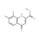 Methyl 4-hydroxy-7,8-dimethylquinoline-2-carboxylate (CAS 52979-32-5) - chemical structure image