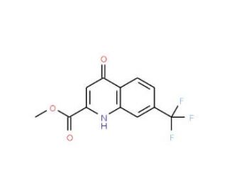 Methyl 4-hydroxy-7-(trifluoromethyl)quinoline-2-carboxylate (CAS 1072944-69-4) - chemical structure image