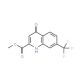 Methyl 4-hydroxy-7-(trifluoromethyl)quinoline-2-carboxylate (CAS 1072944-69-4) - chemical structure image