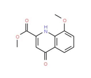 Methyl 4-hydroxy-8-methoxyquinoline-2-carboxylate (CAS 7101-90-8) - chemical structure image