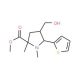 Methyl 4-(hydroxymethyl)-1,2-dimethyl-5-(2-thienyl)-2-pyrrolidinecarboxylate - chemical structure image