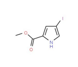Methyl 4-iodo-1H-pyrrole-2-carboxylate (CAS 40740-41-8) - chemical structure image