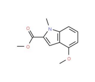 Methyl 4-methoxy-1-methyl-1H-indole-2-carboxylate - chemical structure image