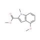 Methyl 4-methoxy-1-methyl-1H-indole-2-carboxylate - chemical structure image