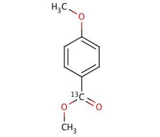 Methyl 4-Methoxy-[7-13C]-benzoate (CAS 93627-95-3) - chemical structure image