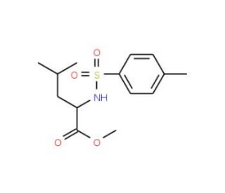 Methyl 4-methyl-2-{[(4-methylphenyl)sulfonyl]-amino}pentanoate (CAS 51220-84-9) - chemical structure image