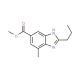 Methyl 4-methyl-2-propyl-1H-benzimidazole-6-carboxylate (CAS 152628-00-7) - chemical structure image