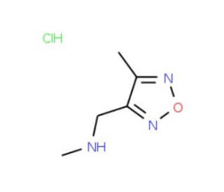 Methyl-(4-methyl-furazan-3-ylmethyl)-amine hydrochloride - chemical structure image