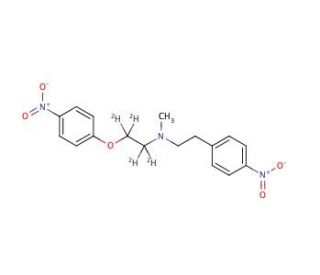 Methyl-(4-nitrophenylethyl)-(4-nitrophenoxyethyl-d4)amine - chemical structure image