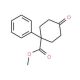Methyl 4-oxo-1-phenylcyclohexanecarboxylate (CAS 75945-90-3) - chemical structure image